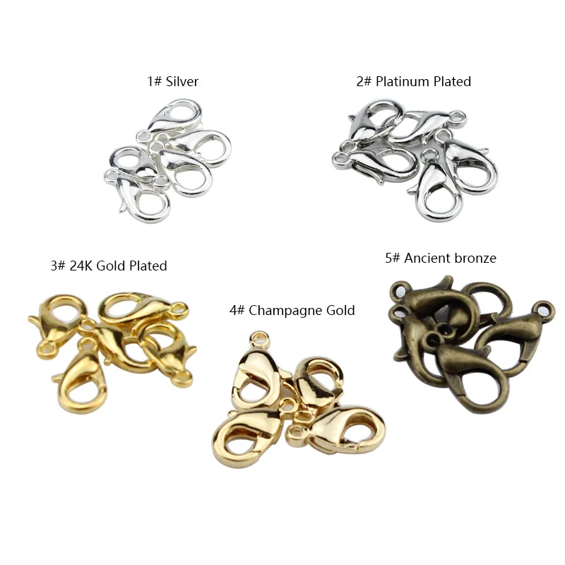 10pcs Diy Lobster Clasp Hooks Connector Claw Clasps For Bracelet Necklace Chain Jewelry Making Findings Accessory Supplies
10pcs Diy Lobster Clasp Hooks Connector Claw Clasps For Bracelet Necklace Chain Jewelry Making Findings Accessory Supplies