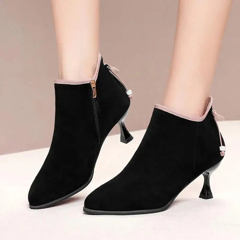 Cresfimix Botas Femininas Women Fashion Light Weight Plus Size Pointed Toe Khaki Heel Boots Lady Cute Autumn Ankle Boots A9831
Cresfimix Botas Femininas Women Fashion Light Weight Plus Size Pointed Toe Khaki Heel Boots Lady Cute Autumn Ankle Boots A9831
