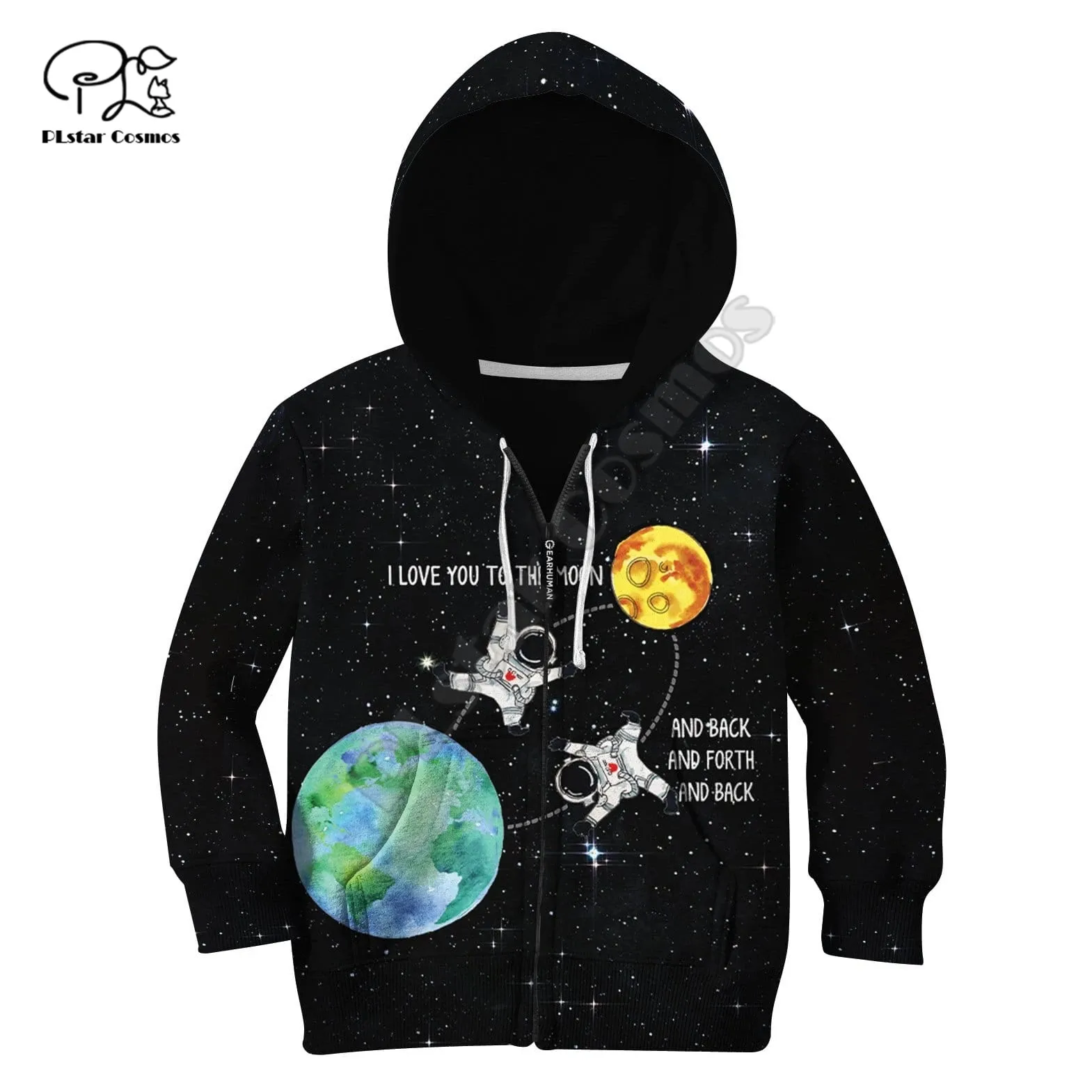 I love you to the moon and back and forth and back Children zipper coat Long Sleeve Pullover Cartoon Sweatshirt Tracksuit Hooded
I love you to the moon and back and forth and back Children zipper coat Long Sleeve Pullover Cartoon Sweatshirt Tracksuit Hooded