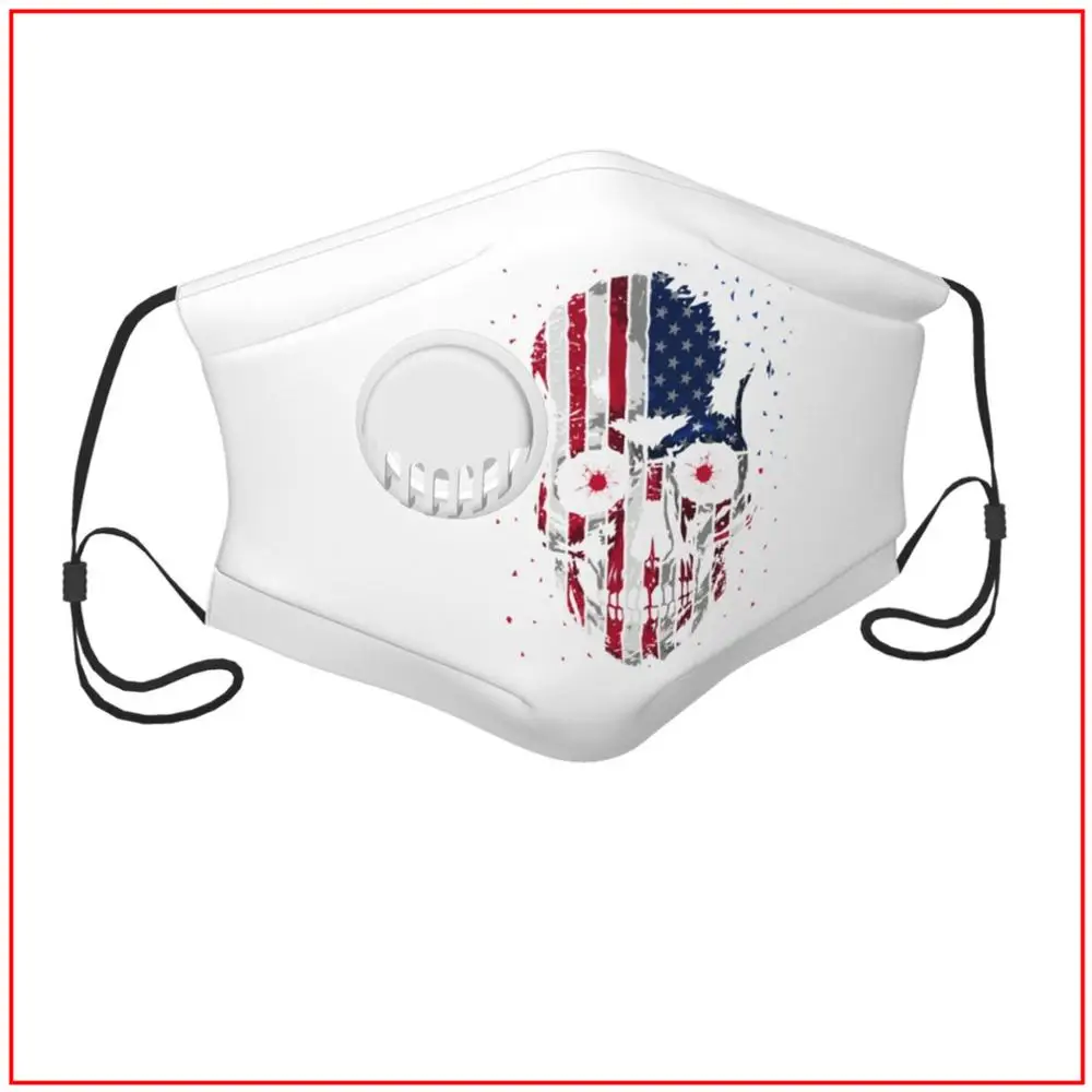 Skull Flag USA Kids Men Women Face Mask Joker Facemasks Adjustable Breathing Snorkel Designs Masks for Germ Protection Facemasks
Skull Flag USA Kids Men Women Face Mask Joker Facemasks Adjustable Breathing Snorkel Designs Masks for Germ Protection Facemasks