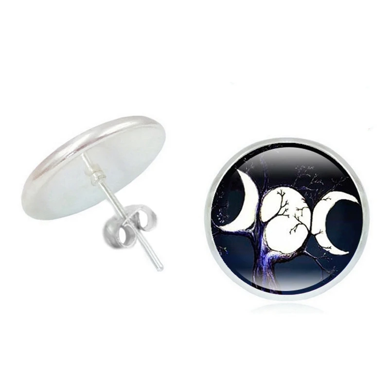 2019 New Romantic Girl Triple Moon Goddess Time Glass Convex Earrings Earrings Silver Retro Ladies Jewelry
2019 New Romantic Girl Triple Moon Goddess Time Glass Convex Earrings Earrings Silver Retro Ladies Jewelry