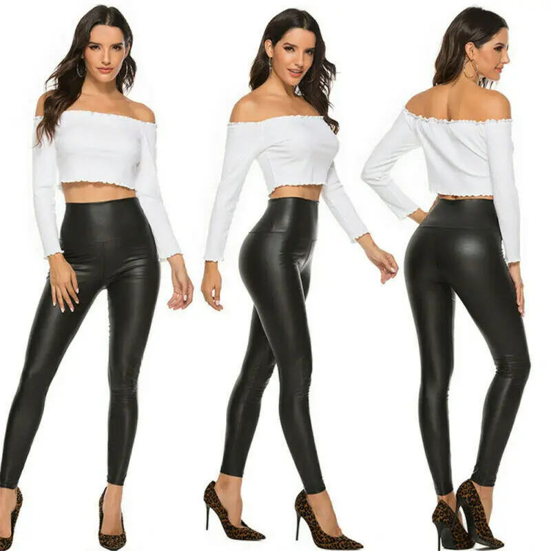 Fashion Sexy Women Matt Look High Waist Stretch Faux Leather Slim Pants Leggings
Fashion Sexy Women Matt Look High Waist Stretch Faux Leather Slim Pants Leggings