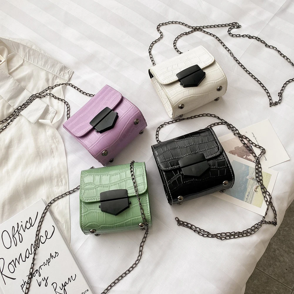 Женская сумка через плечо, из искусственной кожи аллигатора, с цепочкой и узором в виде камней
Женская сумка через плечо, из искусственной кожи аллигатора, с цепочкой и узором в виде камней