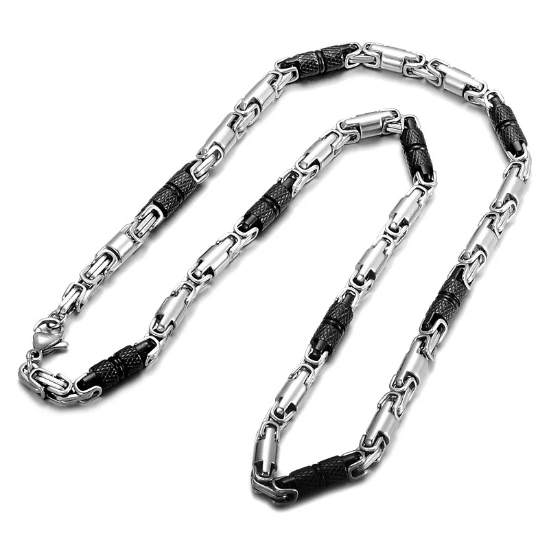 6MM Byzantine Necklaces Stainless Steel Handmade Chain necklace For Men New Style Fashion Charm Jewelry
6MM Byzantine Necklaces Stainless Steel Handmade Chain necklace For Men New Style Fashion Charm Jewelry