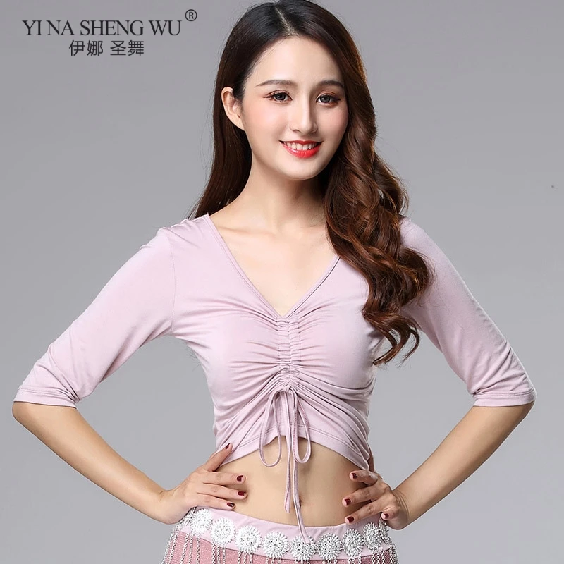 Women Oriental Practice Wear Professional Bellydance Belly Dance Costume Middle Sleeve Top Outfit Clothes Performance Clothing
Women Oriental Practice Wear Professional Bellydance Belly Dance Costume Middle Sleeve Top Outfit Clothes Performance Clothing