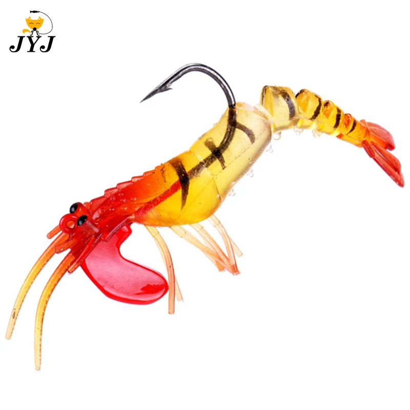 1pc 7g/13g/19g Iron plate jig hook Soft Shrimp Fishing Lures Artificial Shrimp Prawn Baits mix Colors Soft Lure Bionic Bait Hook 
1pc 7g/13g/19g Iron plate jig hook Soft Shrimp Fishing Lures Artificial Shrimp Prawn Baits mix Colors Soft Lure Bionic Bait Hook