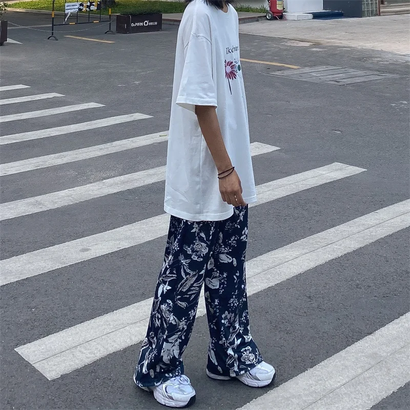 Harajpoo Women Pants 2021 Spring Autumn Korean INS Trendy Girls Harajuku Hong Kong Style Loose Wide-Leg Drape Mopping Trousers 
Harajpoo Women Pants 2021 Spring Autumn Korean INS Trendy Girls Harajuku Hong Kong Style Loose Wide-Leg Drape Mopping Trousers