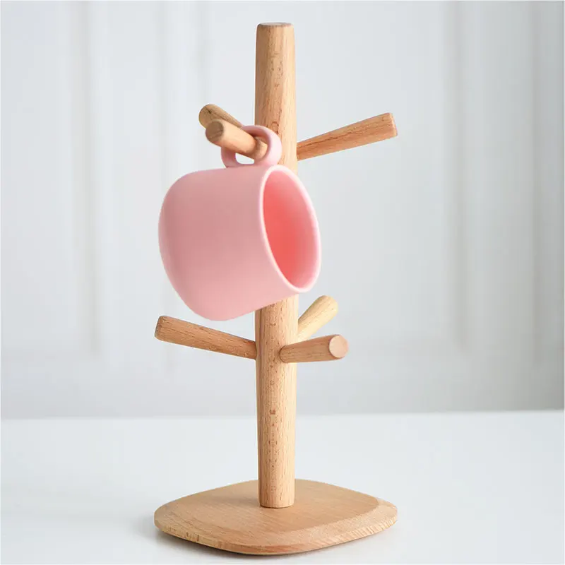 JSWORK Solid Wood Tree-shaped 6 Forks Mug Holder Coffee Cup Holder Key Storage Rack Pendant Holder
JSWORK Solid Wood Tree-shaped 6 Forks Mug Holder Coffee Cup Holder Key Storage Rack Pendant Holder