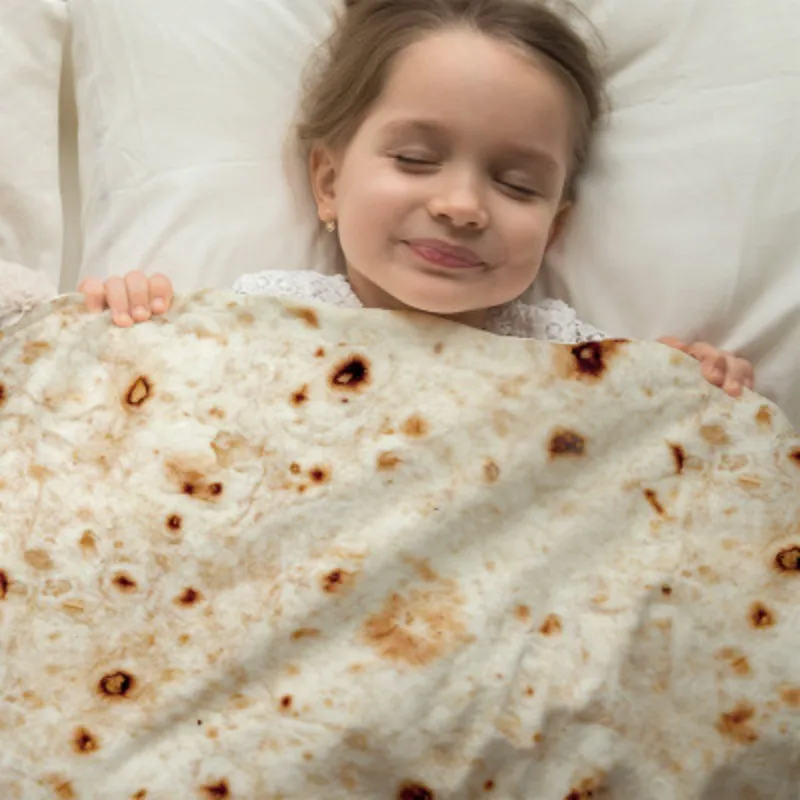 Пляжное полотенце Burrito забавное банное из микрофибры с кисточками кукурузной