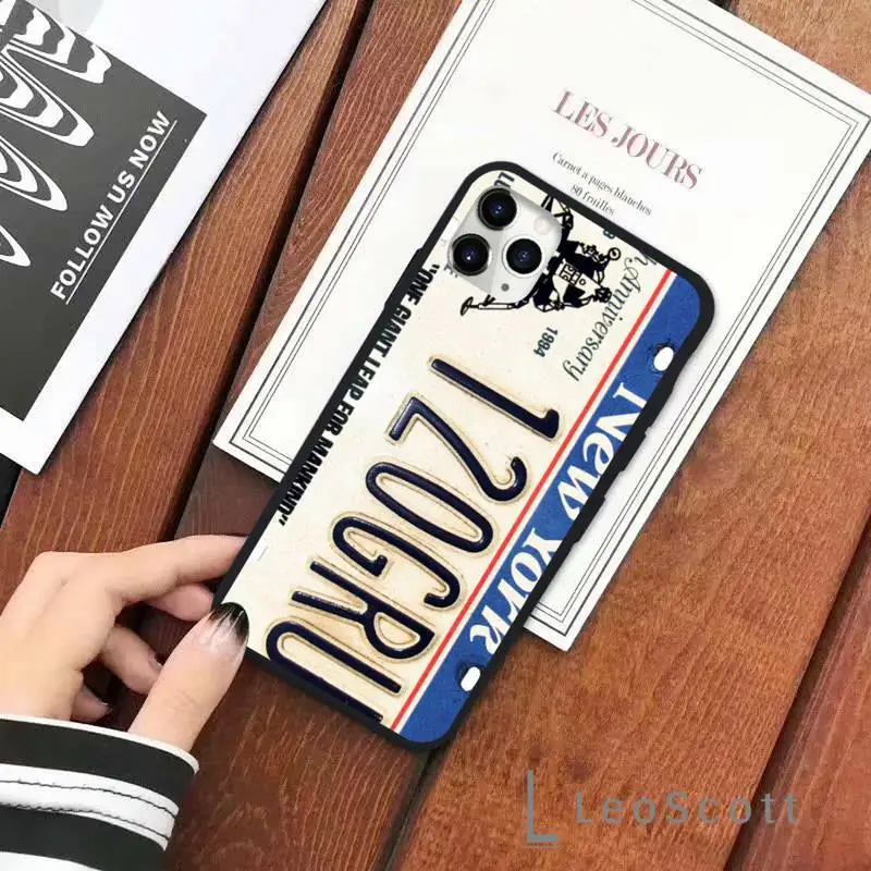 License New York plate number Phone Case for iPhone 11 12 pro XS MAX 8 7 6 6S Plus X 5S SE 2020 XR Soft silicone 
License New York plate number Phone Case for iPhone 11 12 pro XS MAX 8 7 6 6S Plus X 5S SE 2020 XR Soft silicone