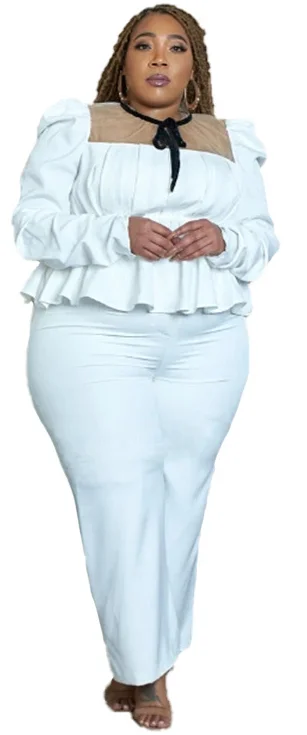 Plus Size Women Clothing 4XL 5XL Mesh Patchwork Top and Pants 2 Piece Set Fashion Plus Size Two Piece Sets Plus Size Conjuntos
Plus Size Women Clothing 4XL 5XL Mesh Patchwork Top and Pants 2 Piece Set Fashion Plus Size Two Piece Sets Plus Size Conjuntos