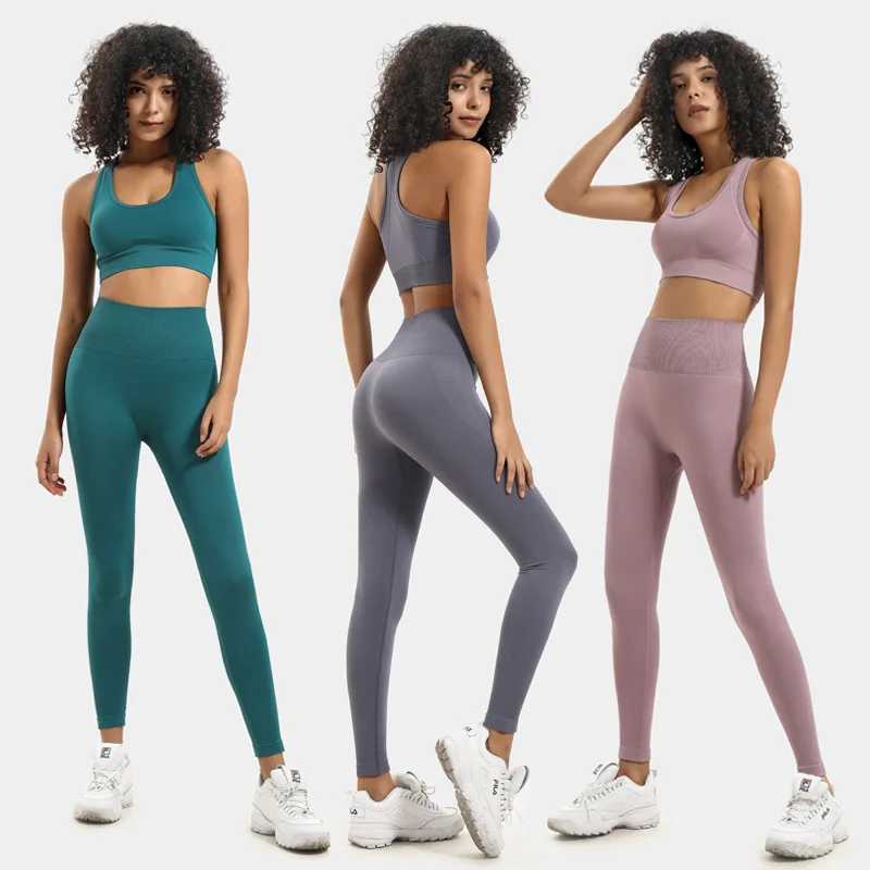 Seamless knitted hip hip yoga suit sports fitness suit vest suit women 2 piece set women workout set workout clothes for women
Seamless knitted hip hip yoga suit sports fitness suit vest suit women 2 piece set women workout set workout clothes for women
