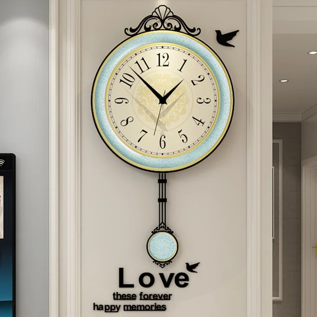 European Style Wall Clock Vintage Pastoral Design Luxury Wall Clock Pendulum Retro Orologio Da Parete Living Room Decor EI50WC
European Style Wall Clock Vintage Pastoral Design Luxury Wall Clock Pendulum Retro Orologio Da Parete Living Room Decor EI50WC