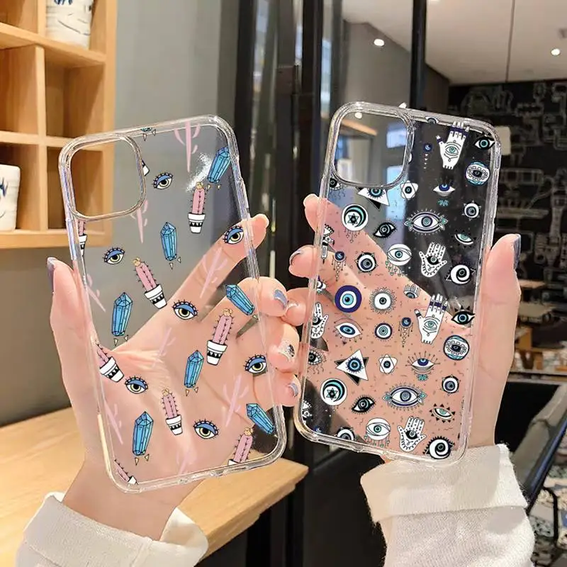 Lucky Eye Blue Evil Eye Phone Case Transparent for iPhone 7 8 11 12 13 mini pro X XS XR MAX Plus
Lucky Eye Blue Evil Eye Phone Case Transparent for iPhone 7 8 11 12 13 mini pro X XS XR MAX Plus