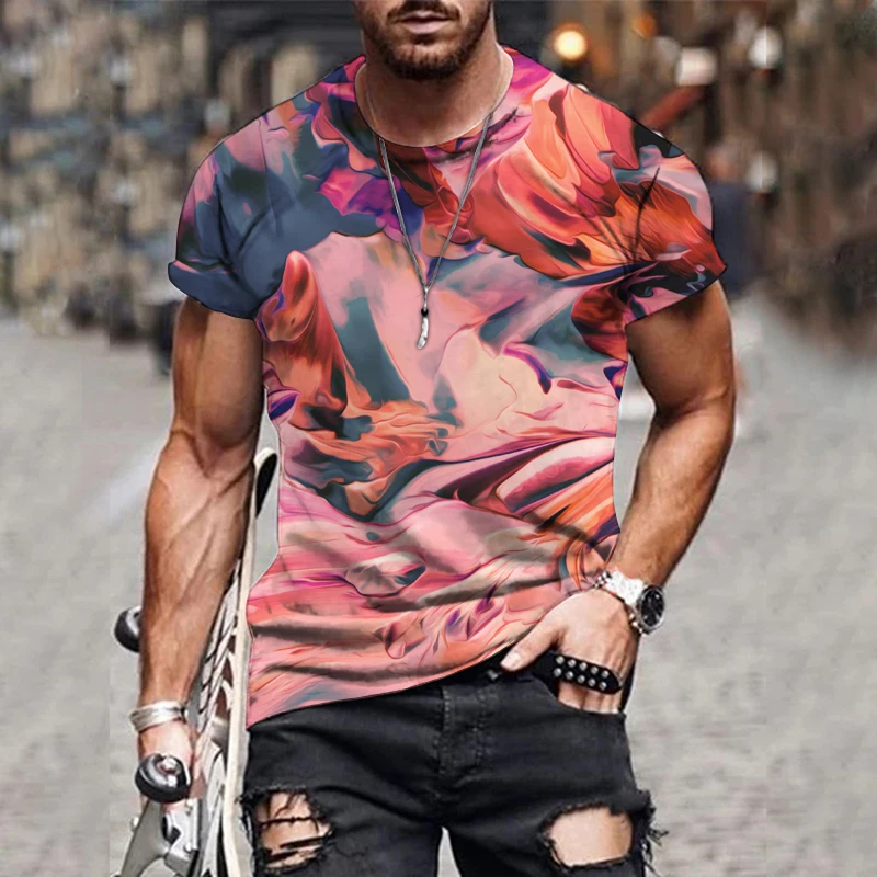 2021 Men's Warm Color Printing T-Shirt Tops 3D Graphic T-Shirt Summer Round Neck Shirt Boys Apparel Plus Size Streetwear tees
2021 Men's Warm Color Printing T-Shirt Tops 3D Graphic T-Shirt Summer Round Neck Shirt Boys Apparel Plus Size Streetwear tees