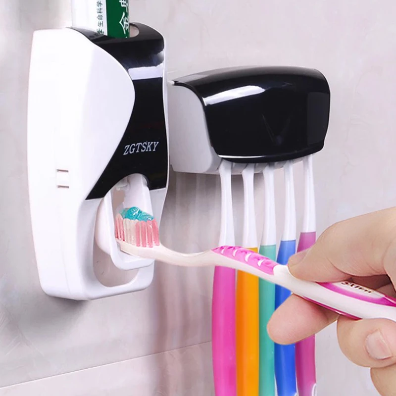 Automatic Toothpaste Dispenser Wall Mount Dust-proof Toothbrush Holder Wall Mount Storage Rack Bathroom Accessories Set Squeezer
Automatic Toothpaste Dispenser Wall Mount Dust-proof Toothbrush Holder Wall Mount Storage Rack Bathroom Accessories Set Squeezer
