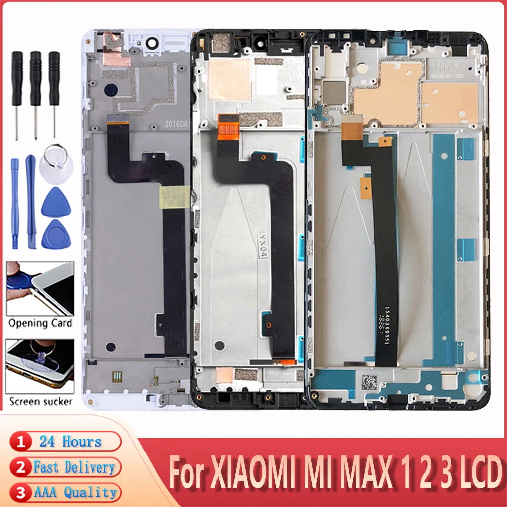 Original LCD For Xiaomi Mi Max 1 2 3 LCD Display Touch Screen Digitizer Assembly Replacement For Mi MAX1 MAX2 MAX3 LCD+Frame
Original LCD For Xiaomi Mi Max 1 2 3 LCD Display Touch Screen Digitizer Assembly Replacement For Mi MAX1 MAX2 MAX3 LCD+Frame