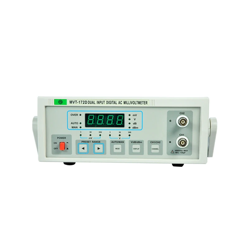 4 digits LED display Digital 100uV-400V voltmeter with MVT-172D Millivoltmeter
4 digits LED display Digital 100uV-400V voltmeter with MVT-172D Millivoltmeter