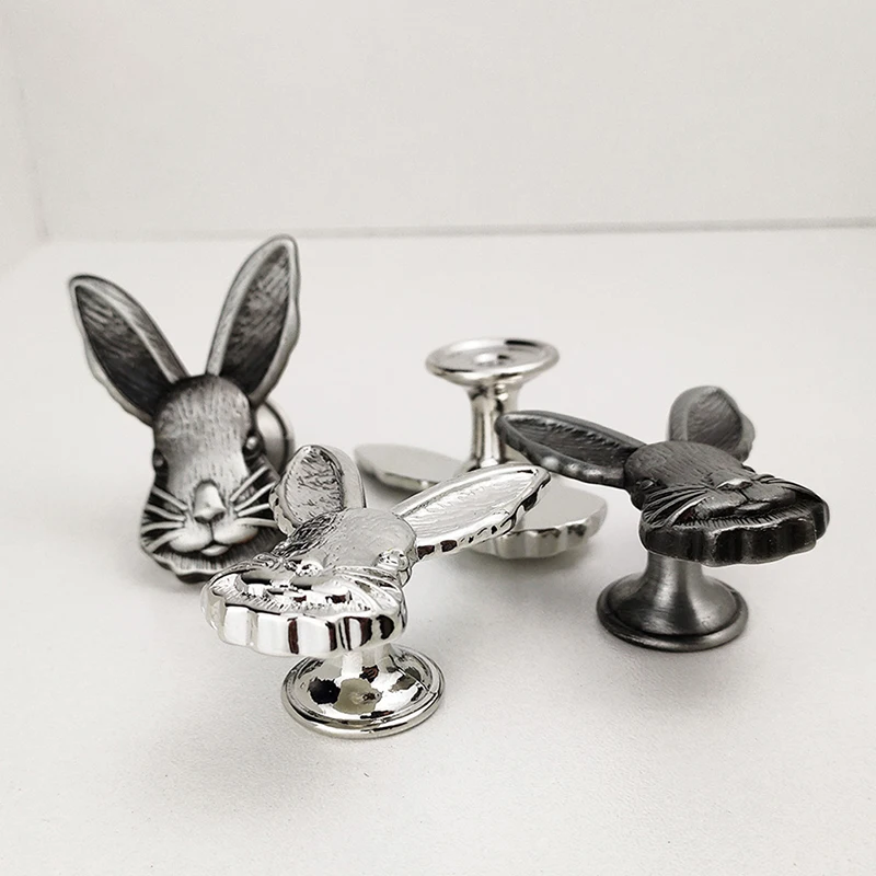Rabbit Shape Zinc Alloy Furniture Handle Door Knobs Handles For Children' Room 4.9*3.5cm Drawer Handles
Rabbit Shape Zinc Alloy Furniture Handle Door Knobs Handles For Children' Room 4.9*3.5cm Drawer Handles