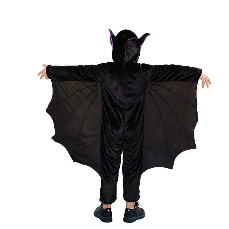 Костюм на Хэллоуин для мальчиков Детский костюм летучей мыши черный вампира