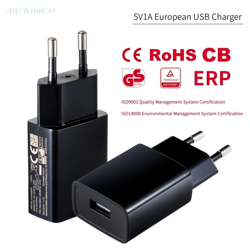50 шт./лот USB-адаптер для зарядного устройства настенный EU-разъем смартфона