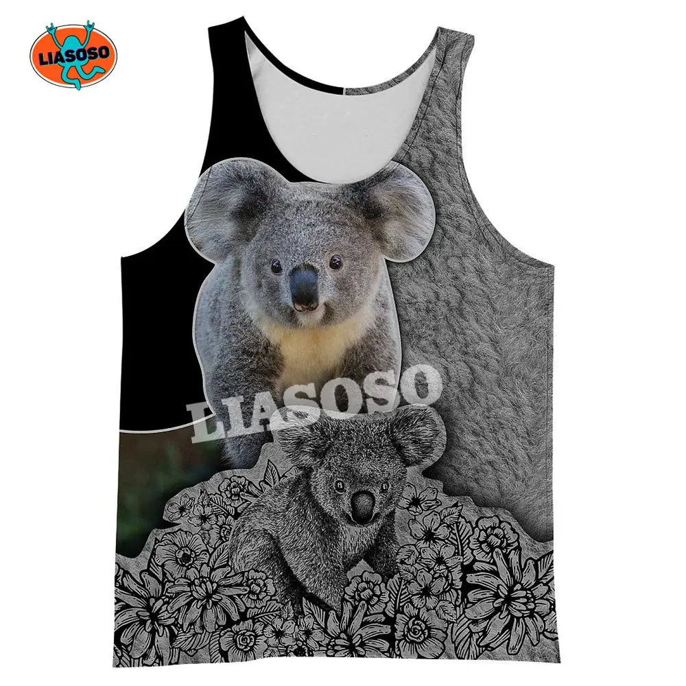 Fashion Unisex Streetwear Clothing Summer Casual Men Tank tops Animal Cute Koala 3D Printed Funny Shirts Women Sleeveless Tees
Fashion Unisex Streetwear Clothing Summer Casual Men Tank tops Animal Cute Koala 3D Printed Funny Shirts Women Sleeveless Tees