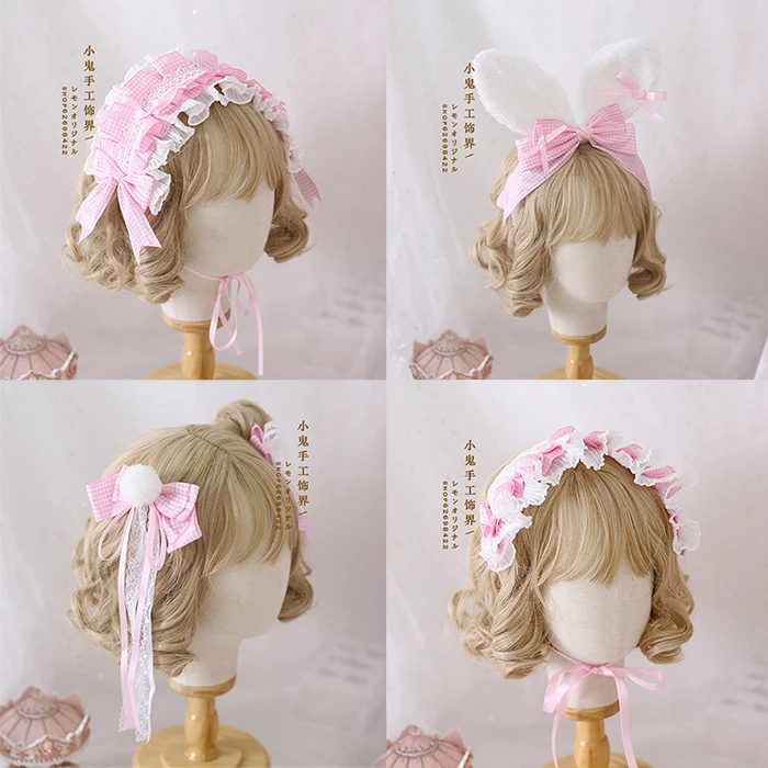 Japanese Lolita Rabbit Ear Lolita Sweet Ci KC Pink and White Plaid Edge Clamp Headband May Be Gingerbread House AP Sweet
Japanese Lolita Rabbit Ear Lolita Sweet Ci KC Pink and White Plaid Edge Clamp Headband May Be Gingerbread House AP Sweet