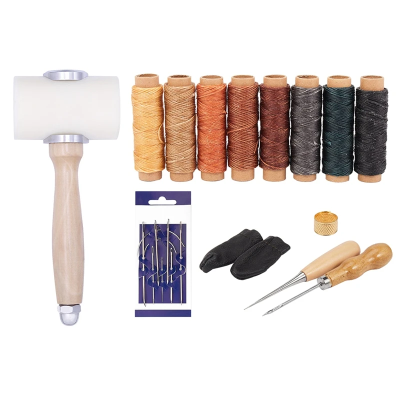 HOT 22Pcs Leather Craft Hand Stitching Sewing Tools & 1 Set DIY Leather Craft Hammer Engraving Drilling Tools Hammer
HOT 22Pcs Leather Craft Hand Stitching Sewing Tools & 1 Set DIY Leather Craft Hammer Engraving Drilling Tools Hammer