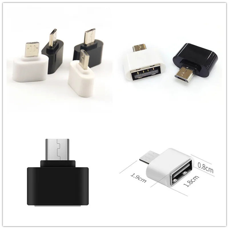 Высокое качество 2 шт мини микро USB мужчина к Женский OTG адаптер конвертер для huawei
