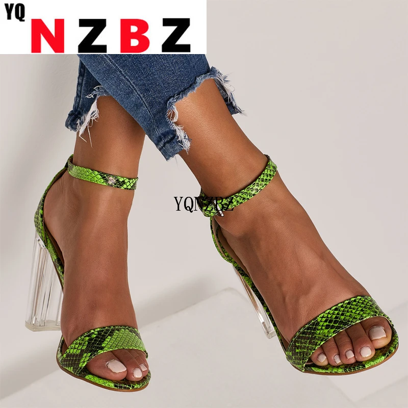 YQNZBZ 2021 Sandals Fashion Snakelike Women's Sandals Open Toe Ankle Strap Buckle Shoes Transparent High Heels Sandals 
YQNZBZ 2021 Sandals Fashion Snakelike Women's Sandals Open Toe Ankle Strap Buckle Shoes Transparent High Heels Sandals