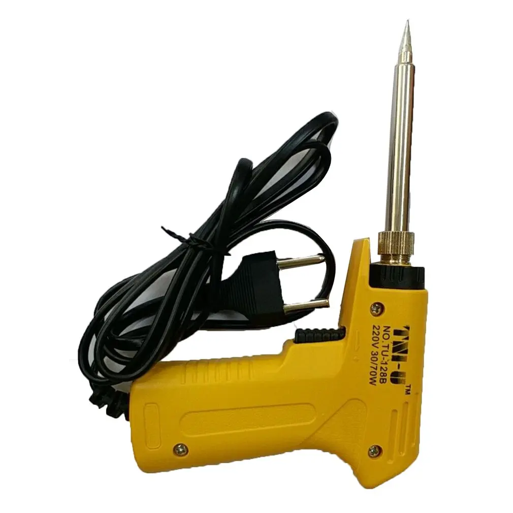 High power soldering iron 220V 30/70W Professional Dual Power Quick Heat-Up Adjustable Welding Electric Soldering Iron Gun
High power soldering iron 220V 30/70W Professional Dual Power Quick Heat-Up Adjustable Welding Electric Soldering Iron Gun