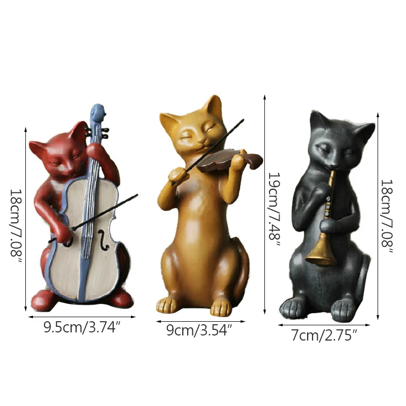 Strongwell 3pcs Cats Orchestra Abstract Sculpture Figurines Resin Ornaments Home Decoration Children Birthday Gifts Cartoon Cute
Strongwell 3pcs Cats Orchestra Abstract Sculpture Figurines Resin Ornaments Home Decoration Children Birthday Gifts Cartoon Cute