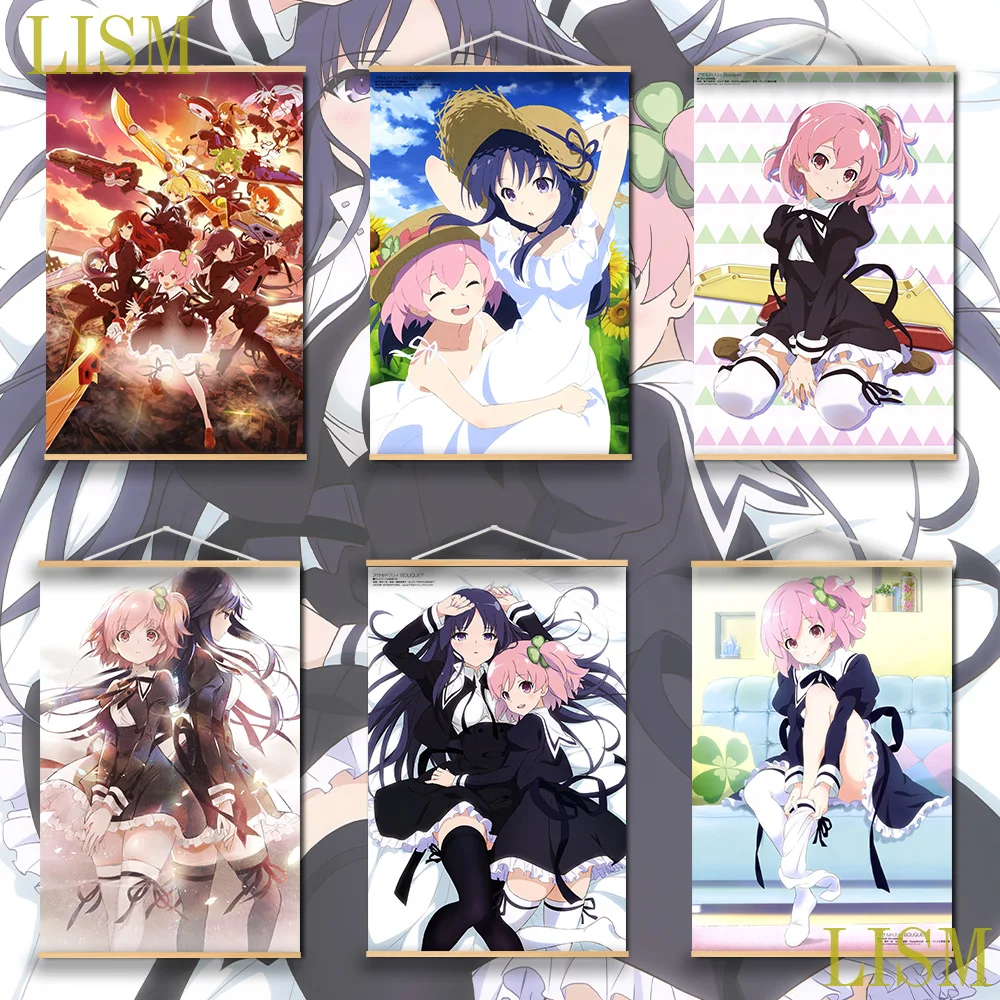 Assault Lily Bouquet Hitotsuyanagi Riri Shirai Yuyu Anime manga wall Poster solid wood hanging scroll with canvas painting
Assault Lily Bouquet Hitotsuyanagi Riri Shirai Yuyu Anime manga wall Poster solid wood hanging scroll with canvas painting