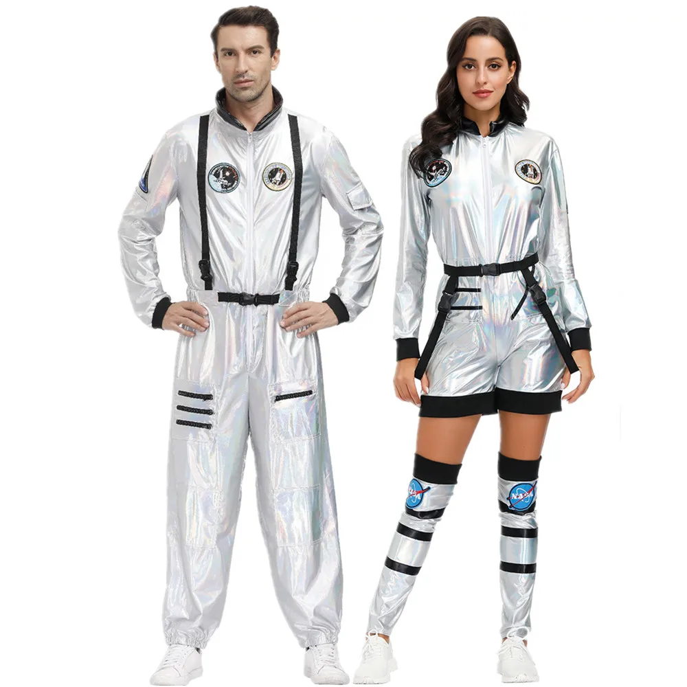 Adult Astronaut Costume Rocket Space Pilots Jumpsuit Couples Party Purim Carnival Costume Halloween Cosplay Fancy Dress 
Adult Astronaut Costume Rocket Space Pilots Jumpsuit Couples Party Purim Carnival Costume Halloween Cosplay Fancy Dress