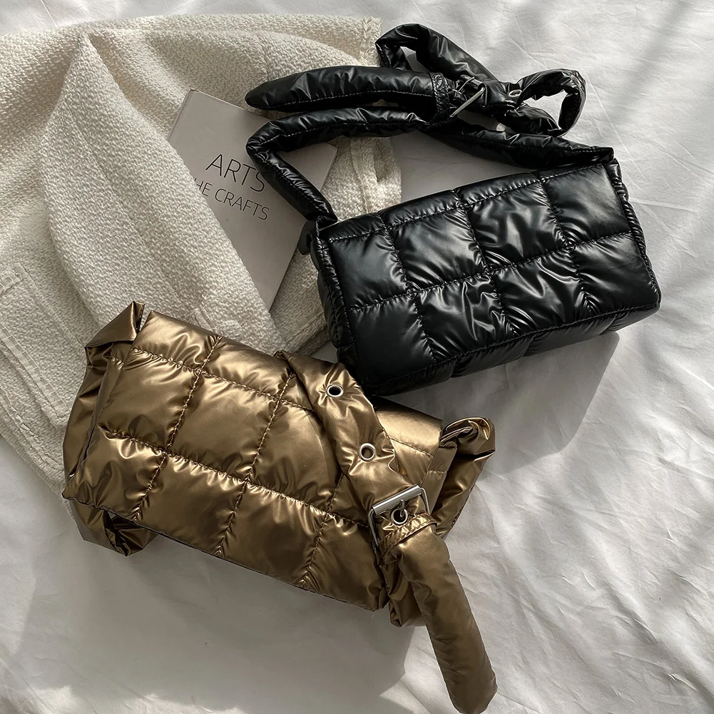 Women Fashion Quilted Solid Color Shoulder Bag Female Casual Nylon Crossbody Bag for Outdoor Shopping Travel
Women Fashion Quilted Solid Color Shoulder Bag Female Casual Nylon Crossbody Bag for Outdoor Shopping Travel