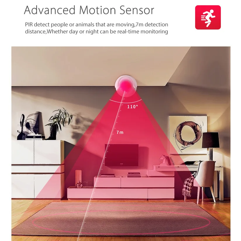 Tuya Smart WIFI PIR Motion Sensor Motion Detector Movement Sensor Alarm Smart Life Sensor for Home Security
Tuya Smart WIFI PIR Motion Sensor Motion Detector Movement Sensor Alarm Smart Life Sensor for Home Security