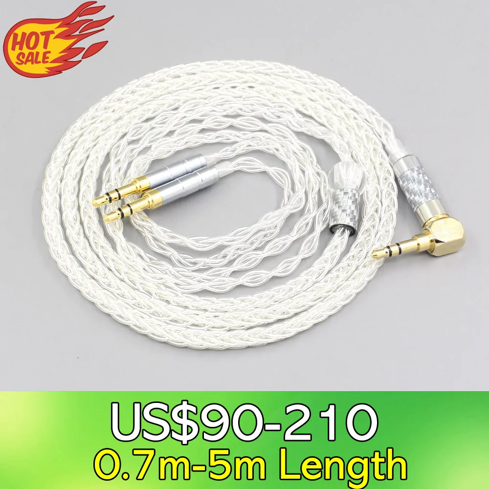 LN006430 99% Pure Silver 8 Core earphone Cable For TAGO T3-01 T3-02 studio Klipsch HP-3 Heritage 3.5mm Pin headphone
LN006430 99% Pure Silver 8 Core earphone Cable For TAGO T3-01 T3-02 studio Klipsch HP-3 Heritage 3.5mm Pin headphone