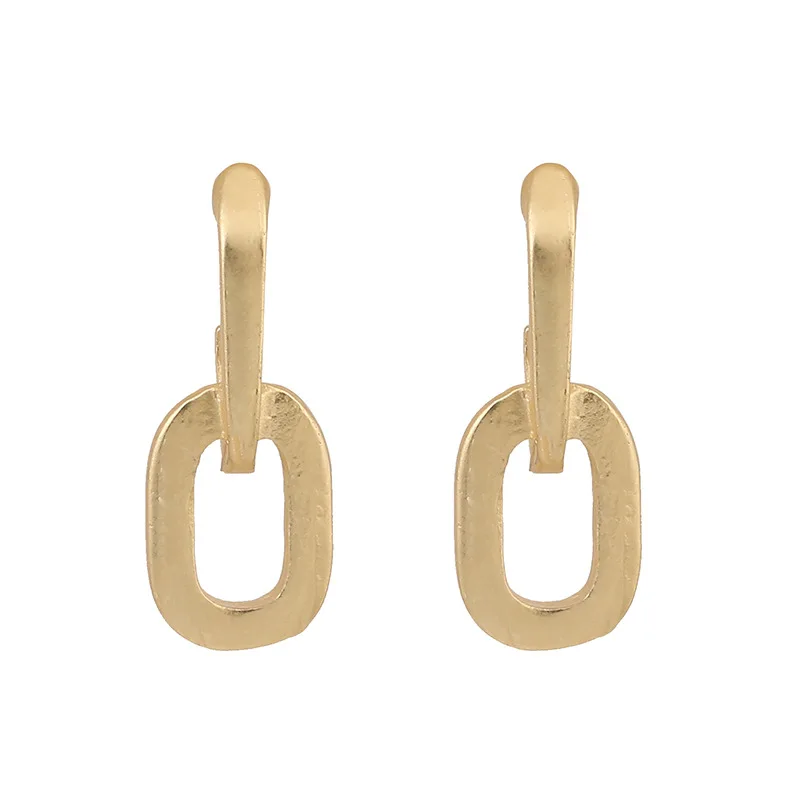 Fashion Matte Gold Color Geometric Hollow Oval Metal Stud Earrings for Women Temperament Minimalist Jewelry Gift
Fashion Matte Gold Color Geometric Hollow Oval Metal Stud Earrings for Women Temperament Minimalist Jewelry Gift