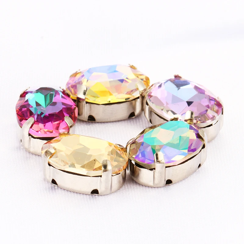 20Pcs Delicate Colorful Oval K9 Rhinestones High Quality Glass Strass Crystal With Copper Claws Sew On Christmas Clothing Crafts
20Pcs Delicate Colorful Oval K9 Rhinestones High Quality Glass Strass Crystal With Copper Claws Sew On Christmas Clothing Crafts