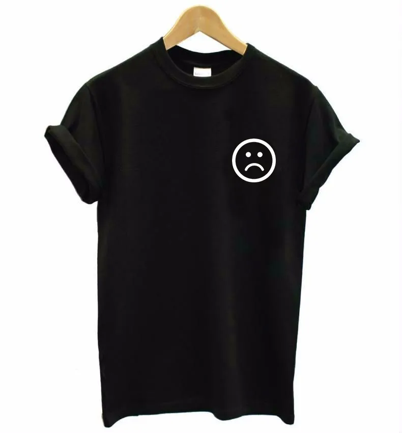 sad face pocket Print Women tshirt Cotton Casual Funny t shirts For Lady Top Tee Hipster Drop Ship F646
sad face pocket Print Women tshirt Cotton Casual Funny t shirts For Lady Top Tee Hipster Drop Ship F646