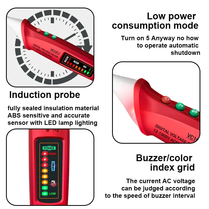 Voltmeter Tester Pen Digital Ammeter Electrical Tester Wiring Voltmeter Detector Battery Tester Voltage Regulator Electric Tool
Voltmeter Tester Pen Digital Ammeter Electrical Tester Wiring Voltmeter Detector Battery Tester Voltage Regulator Electric Tool