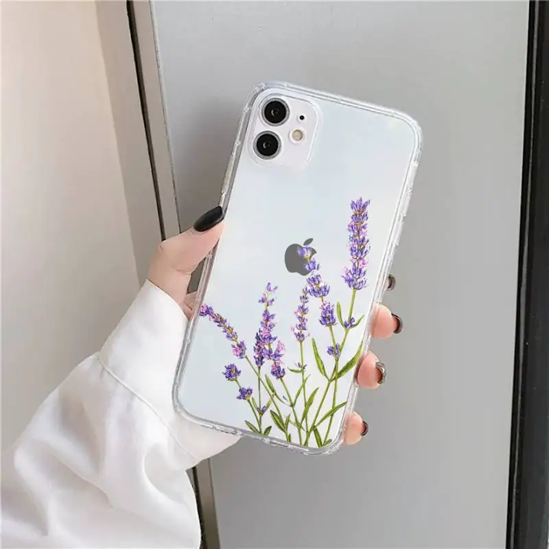 Simple Lavender Purple Flowers Phone Case Transparent soft For iphone 5 5s 5c se 6 6s 7 8 11 12 plus mini x xs xr pro max
Simple Lavender Purple Flowers Phone Case Transparent soft For iphone 5 5s 5c se 6 6s 7 8 11 12 plus mini x xs xr pro max