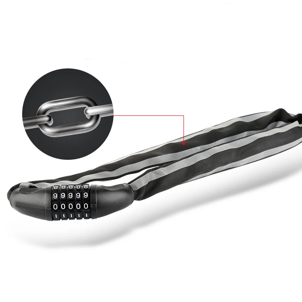 Bicycle Chain Lock Bike Security 5-Digit Password Combination Anti-Theft Padlock
Bicycle Chain Lock Bike Security 5-Digit Password Combination Anti-Theft Padlock