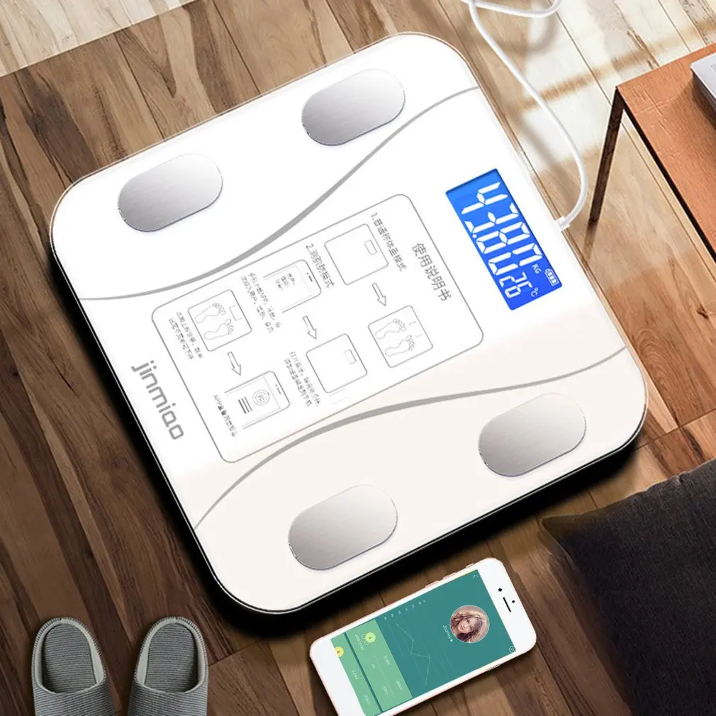 Body Weight Smart Scale With Wireless ConnectionBMI Body Fat Muscle Mass Water Weight USB Type white color
Body Weight Smart Scale With Wireless ConnectionBMI Body Fat Muscle Mass Water Weight USB Type white color