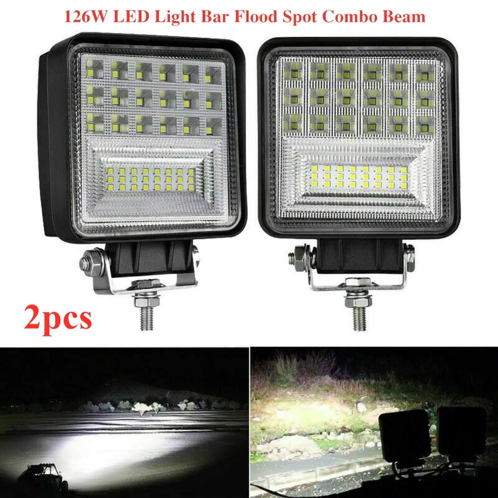 2PCS 126W LED Light Bar Flood 4X4 Off Road LED Bar Driving Fog Lamp For Truck Boat Tractor SUV ATV Car Work Light 12V 24V
2PCS 126W LED Light Bar Flood 4X4 Off Road LED Bar Driving Fog Lamp For Truck Boat Tractor SUV ATV Car Work Light 12V 24V