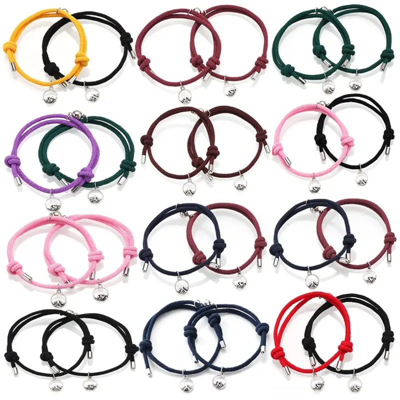 2pcs Magnet Couple Bracelet Creative Personality Rope Braided Bracelet For Men and Women Charm Bracelet Kit Jewelry Lover Gift
2pcs Magnet Couple Bracelet Creative Personality Rope Braided Bracelet For Men and Women Charm Bracelet Kit Jewelry Lover Gift
