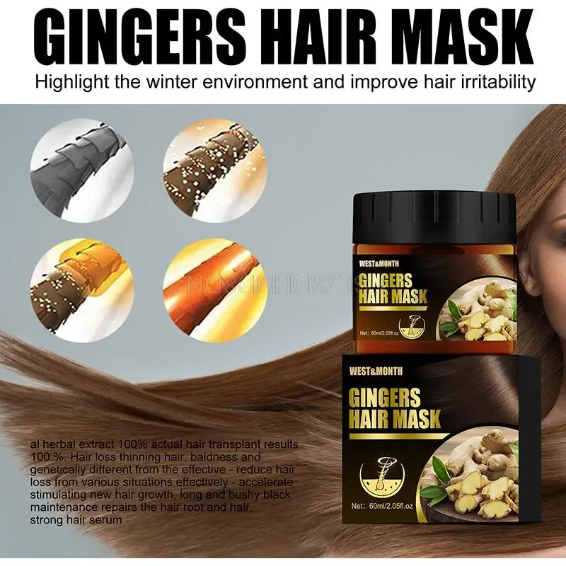 Маска для роста волос Ginger 60 мл | Красота и здоровье