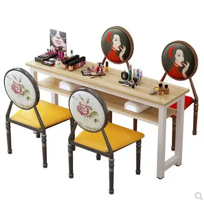 New nail table single double simple modern nail salon table economical nail table and chair set
New nail table single double simple modern nail salon table economical nail table and chair set