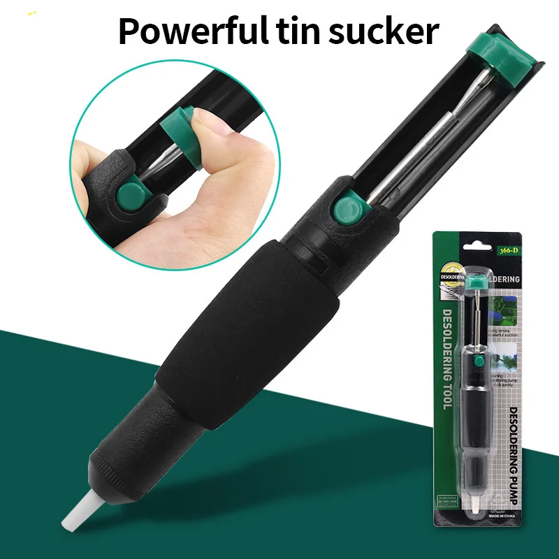 Plastic Powerful Desoldering Pump Suction Tin Vacuum Soldering Iron Desolder Gun Soldering Sucker Pen Removal Hand Welding Tools
Plastic Powerful Desoldering Pump Suction Tin Vacuum Soldering Iron Desolder Gun Soldering Sucker Pen Removal Hand Welding Tools