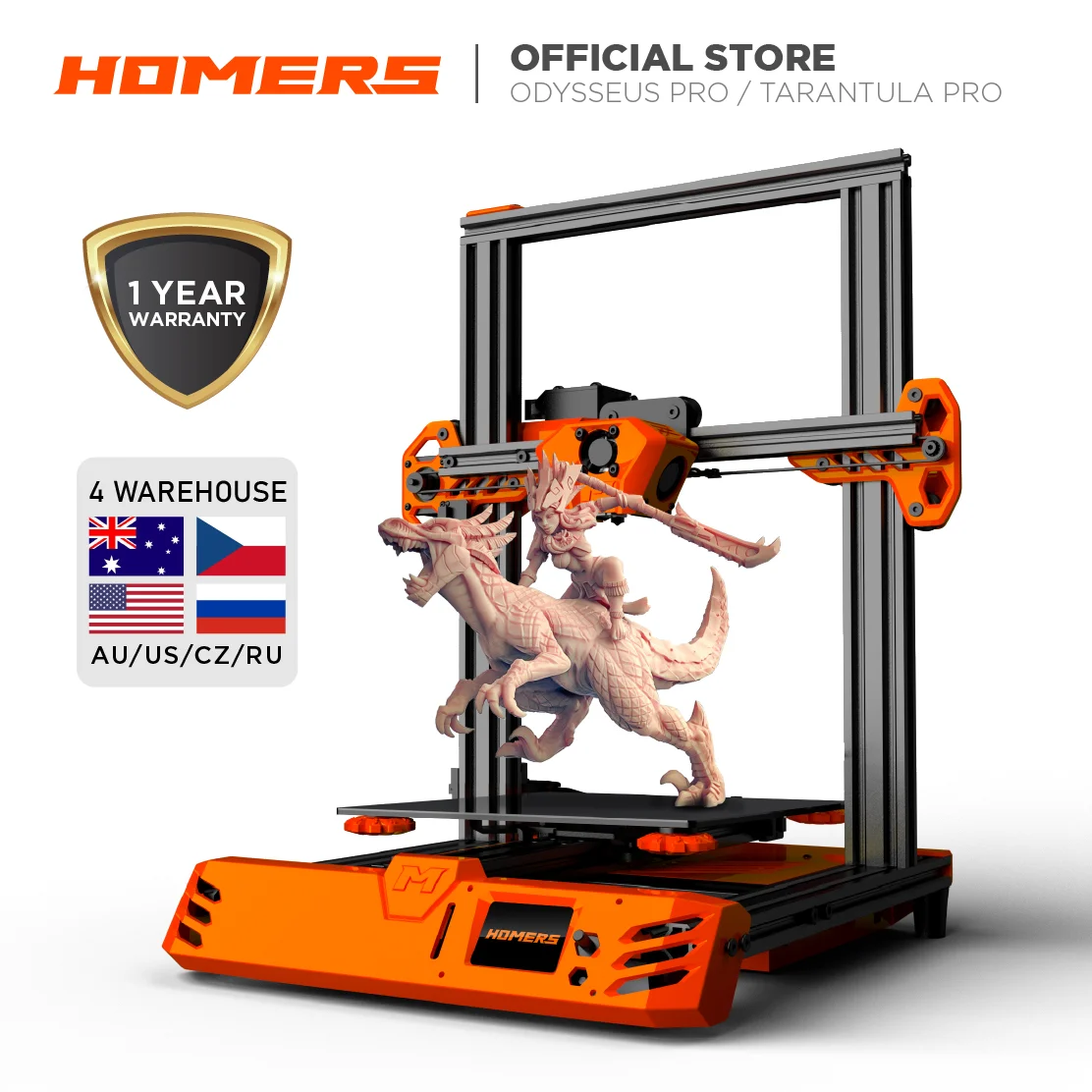 

2020 Newest Homers Odysseus/TEVO Tarantula RS Pro 235*235*250mm Printing Size The most Affordable 3D Printer DIY Kits 3D Printer